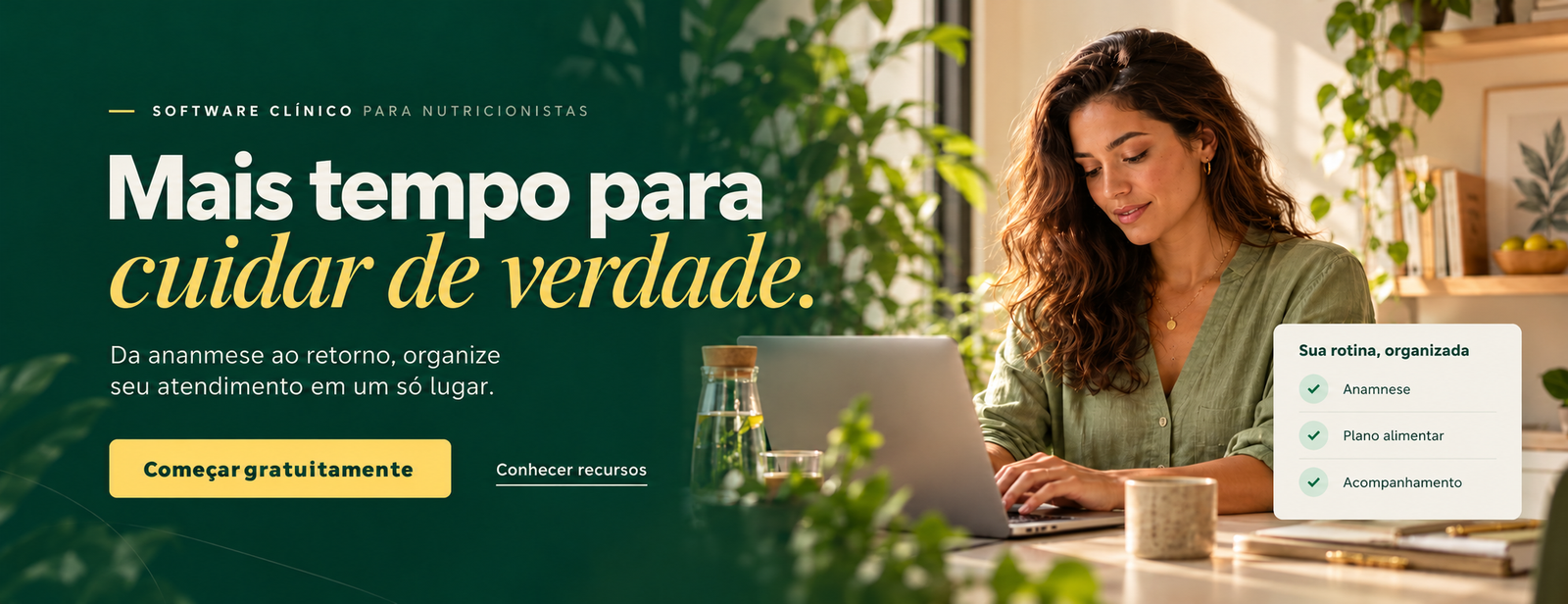 Nutrielo: Software de nutrição para nutricionistas. Da anamnese ao retorno, organize seu consultório em um só lugar.